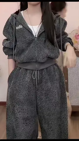 Sét bộ nỉ nhung 2 lớp dày dặn thời trang diện cho đông này#xuhuong #thoitrang #setboni #outfit #setbonu 