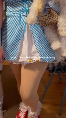 I made Georgia’s costume from my trick or treat basket that I had the last time I dressed up as Dorothy (when I was 5)😭🫶🏼 #trend #happyhalloween #halloween #familycostume #groupcostume