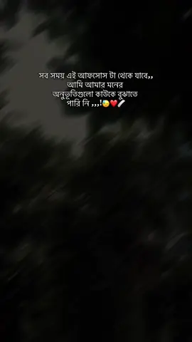 সব সময় এই আফসোস টা থেকে যাবে,,w আমিঃ আমার মনের অনুভূতিগুলো কাউকে বুঝাতে পারি নি ,,,!😓❤️🩹#creatorsearchinsights #creatorsearchinsights #fouuuuuu #foryou #fouuuuuuuuuuyuuu 
