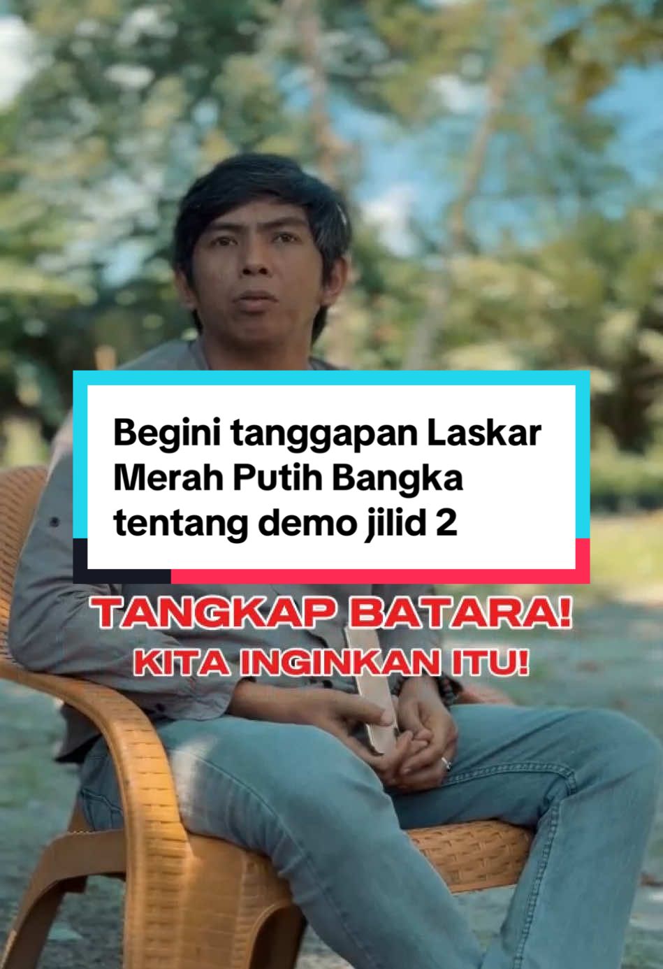 Begini tanggapan Rian, Sekretaris Laskar Merah Putih Kab. Bangka ketika dimintai keterangan tentang seruan aksi demo timah jilid 2. Begimane tanggapan spradik? #timah #timahbangkabelitung #timahbangka #pttimah #demo #bangka #pangkalpinang #fyp #fyppppppppppppppppppppppp #bangkabelitung #tambangtimah 