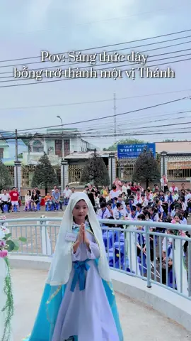 Ai tên thánh Maria điểm danhhh🖐️ 🩵🤍🩵🤍💒💒 #LỄ_HỘI_ÁNH_SÁNG_2025 #HALLOWEEN_CÔNG_GIÁO #Xudoantruyentin_gxgiangdien #xuhuong #Holywin 