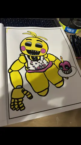 Colored toy chica #fnaf #fivenightsatfreddys 