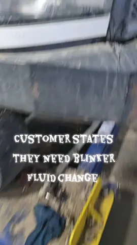 #mechanic  Just changing out the old blinker fluid 
