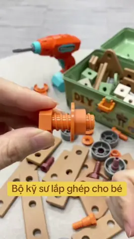 Đồ chơi kỹ sư lắp ghép cho bé tư duy sáng tạo #xuhuongtiktok #dochoikysu #viralvideo 