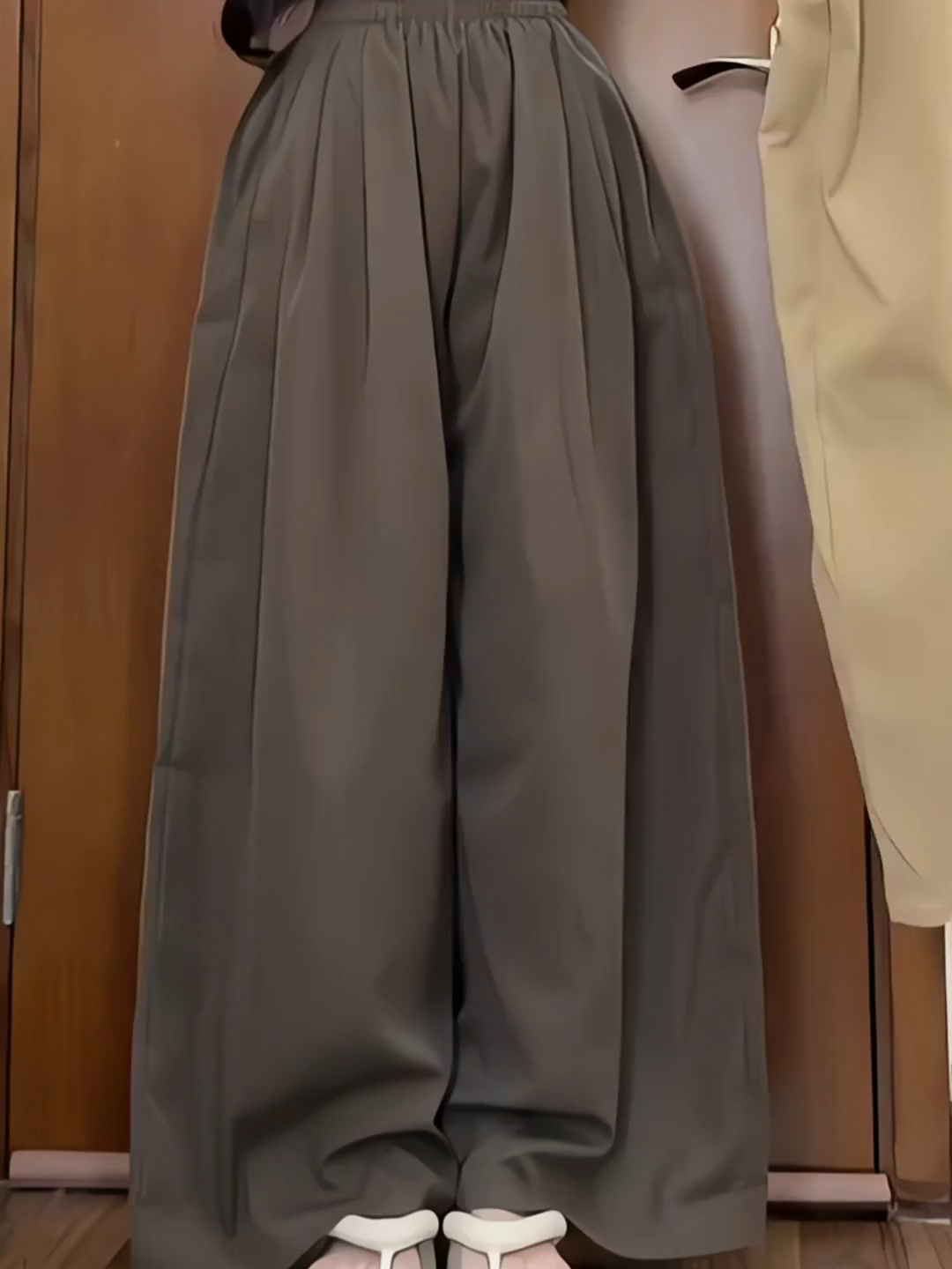 quần ống siêu rộng kaki 2da , quần dài ống rộng 38-40 cm ,bản cạp liền N40 7566613800745536786