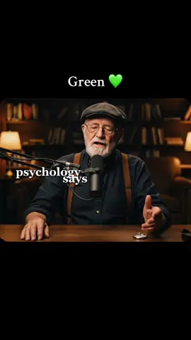 Green Color psychology 💚 #green #greenlover #psychology #colorpsychology #fyp 