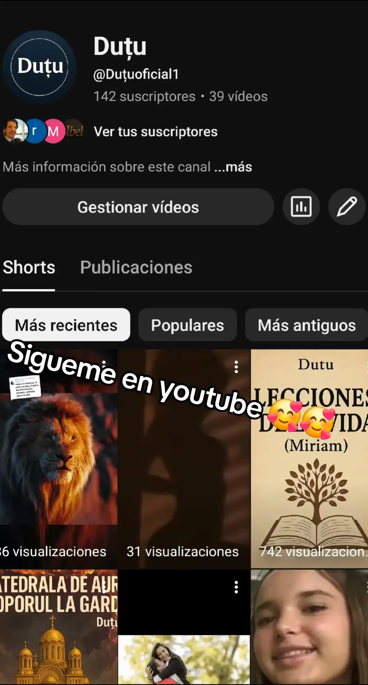 Sigueme  en mi canal de  youtube 🥰🥰: https://youtube.com/@dutuoficial1?si=45aA0ZPKVdUFqoOl #youtubers #dutu #sandrapeña #españa #syp 