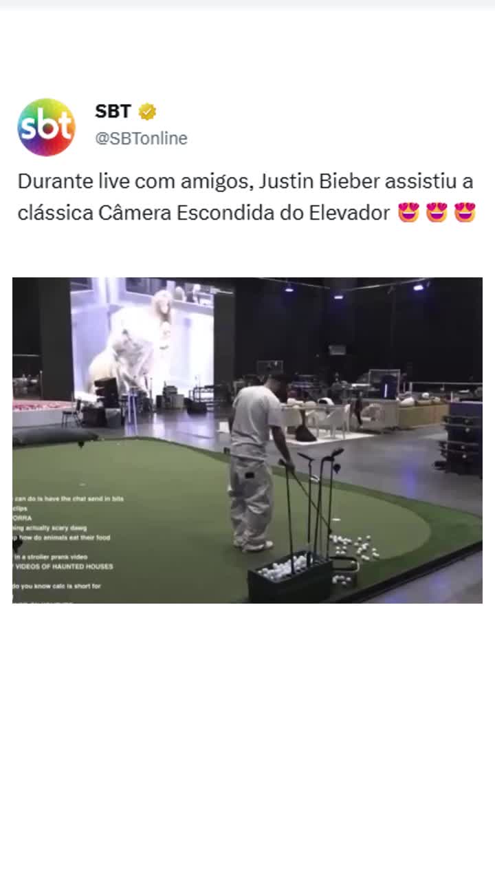 O convite tá feito: Bieber, vem pro SBT assistir as pegadinhas ao vivo! 😊