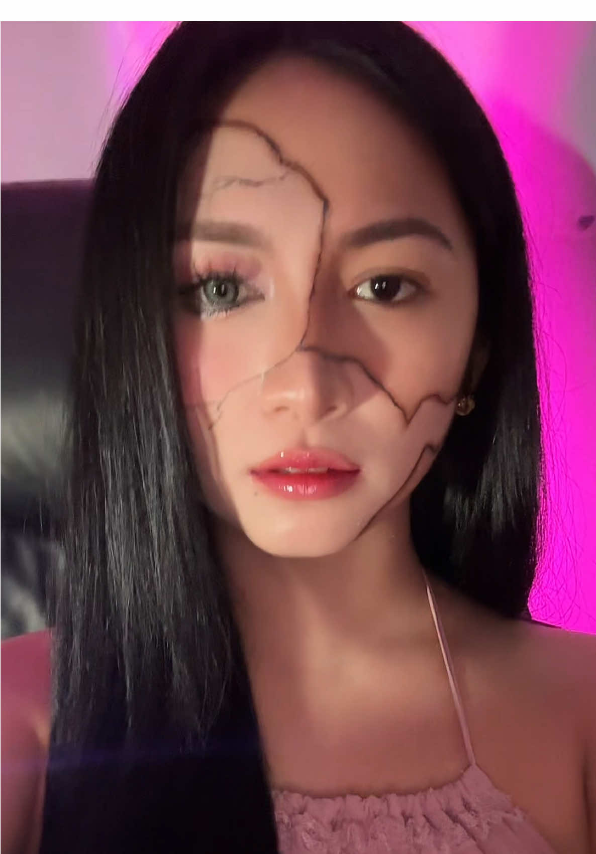 happy halloween! 👻 #crackeddollmakeup #brokendollmakeup #fyp 