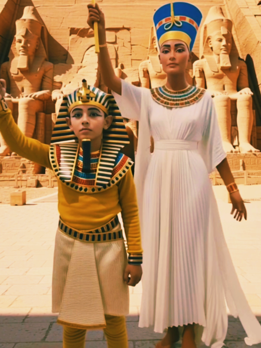 توت عنخ امون مع نفرتيتي  #المتحف_المصري  #المتحف_المصري_الكبير 