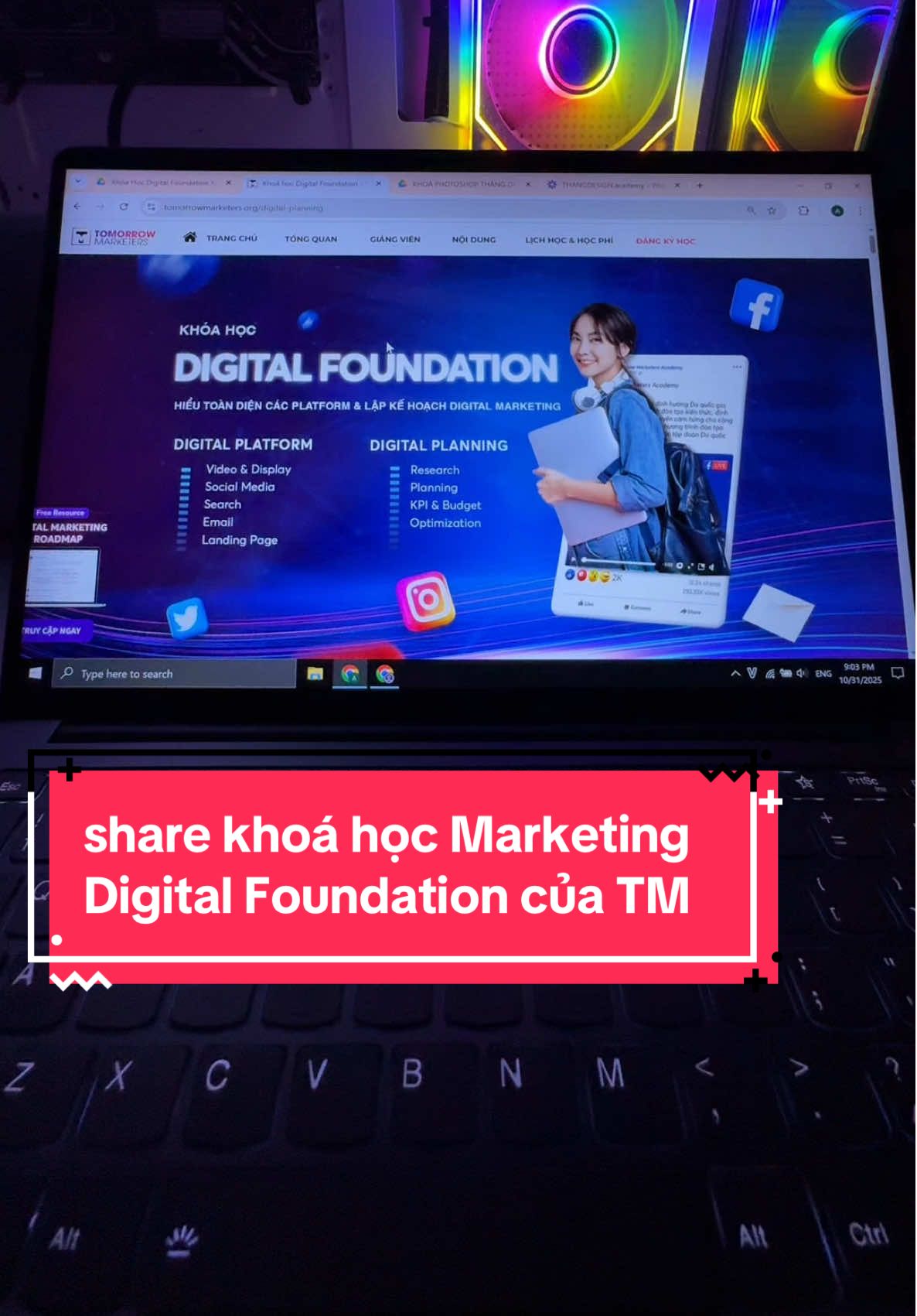 share khoá học nhập môn Marketing Digital Foundation của TM đầy đủ bài giảng, tài nguyên slide đi kèm như gốc #digitalmarketing #marketingdigital #marketingtips #marketingstrategy 