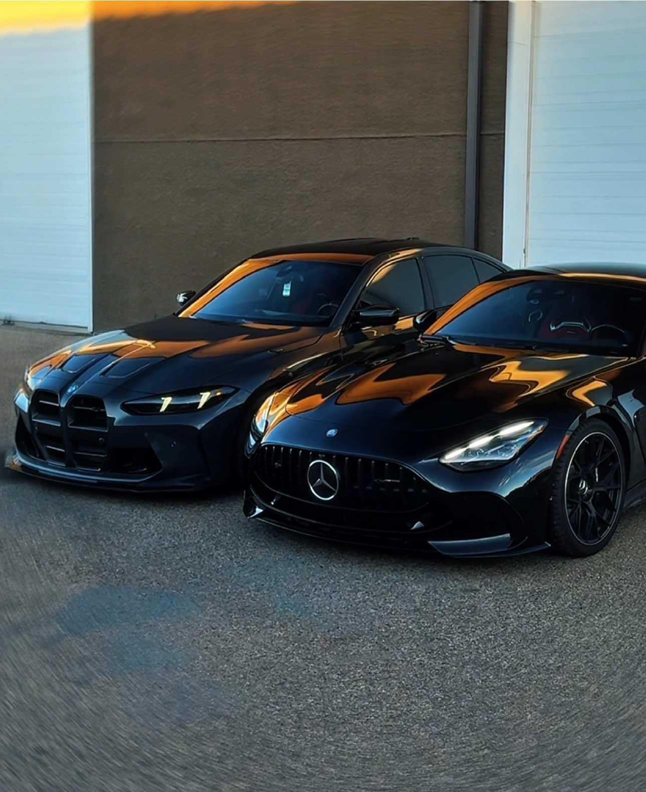 Best Duo 🤗 • 🏎️ @1  • #bmwm3 #mercedesgt #m3 #gt #m3g80 