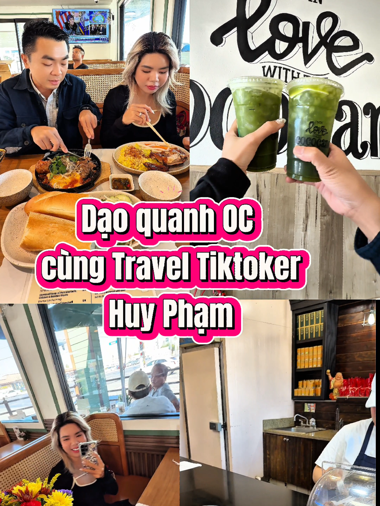 Dạo quanh OC cung Travel Tiktoker @huyphameric , Phỏng vấn kg thấy, toàn ăn ăn uống uống #foodreview #cuocsongmy #reviewanngon #frend #hangout 