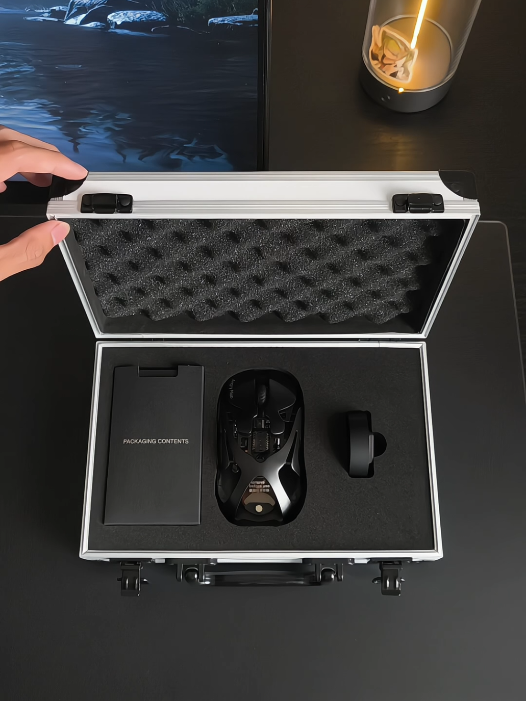 AM INFINITY MOUSE design like a cat  Ultra-light magnesium alloy 49G Polling Rate Dual 8K + 3950 Infinite Battery Full Charge in 1s Thanks for sending me @angry.miao  Really love this mouse   #angrymiao #infinitymouse #setup #keeng2905 #angrymiaoinfinitymouse 