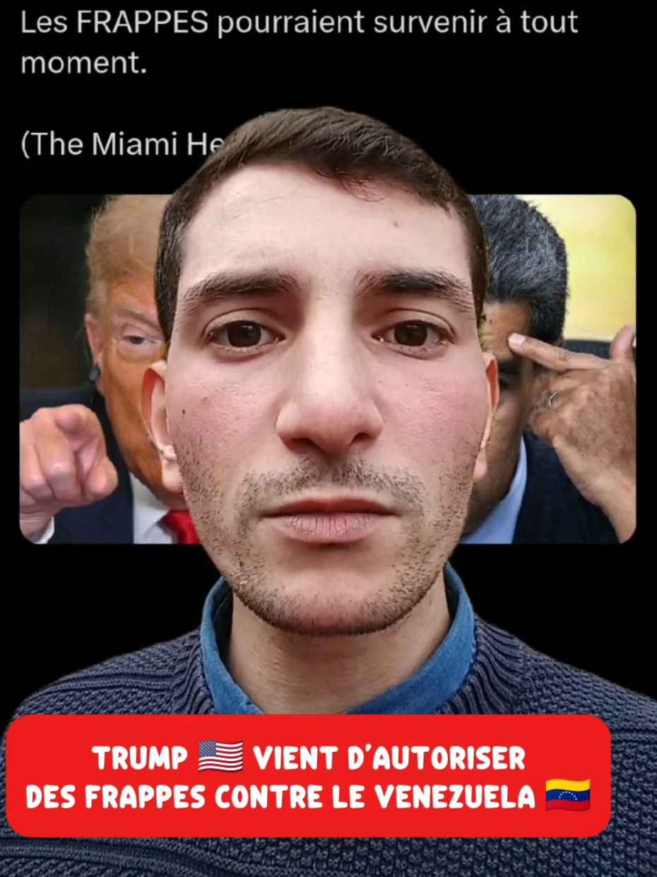 🇺🇸💣 Trump autorise des frappes contre le Venezuela — la guerre pour le pétrole recommence Les États-Unis annoncent des frappes imminentes contre le Venezuela. Selon The Miami Herald, l’administration Trump a donné l’ordre de bombarder des installations militaires vénézuéliennes. Officiellement, il s’agit d’une “opération préventive”, mais plusieurs observateurs y voient une tentative de reprendre le contrôle sur les ressources pétrolières du pays. Le Venezuela, allié à la Chine, la Russie et l’Iran, devient une nouvelle ligne de fracture entre Washington et le reste du monde. #Venezuela #trump #USA #russia #iran        The U.S. has announced imminent airstrikes against Venezuela. According to The Miami Herald, Trump’s administration has authorized bombing Venezuelan military sites. Officially framed as a “preventive operation,” many see it as another oil war. Venezuela, now closer to China, Russia, and Iran, becomes a new flashpoint between Washington and the Global South.