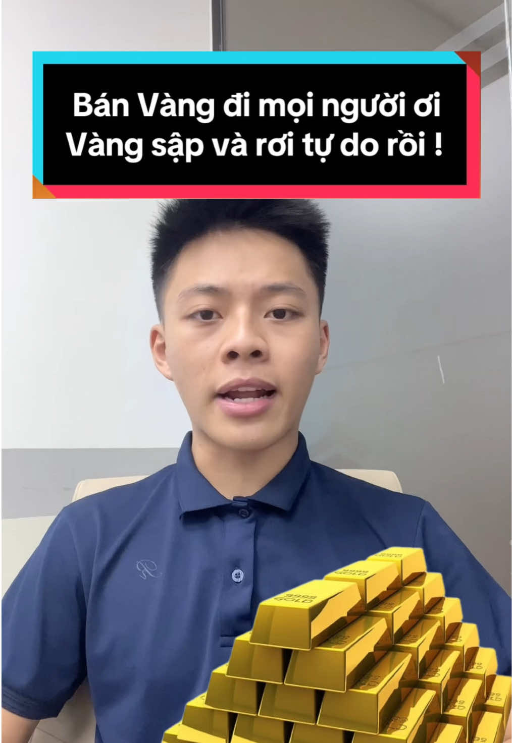 Giá vàng đang lao dốc không phanh #vang #biendonggiavang #kinhte #fyp 