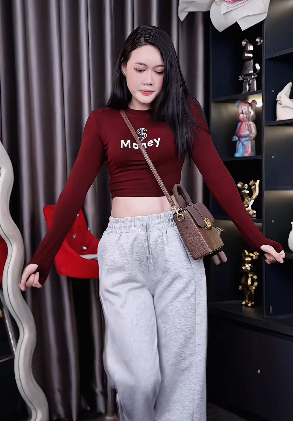 Áo croptop #fyp #phongcachnu #lep #thoitrangnu 