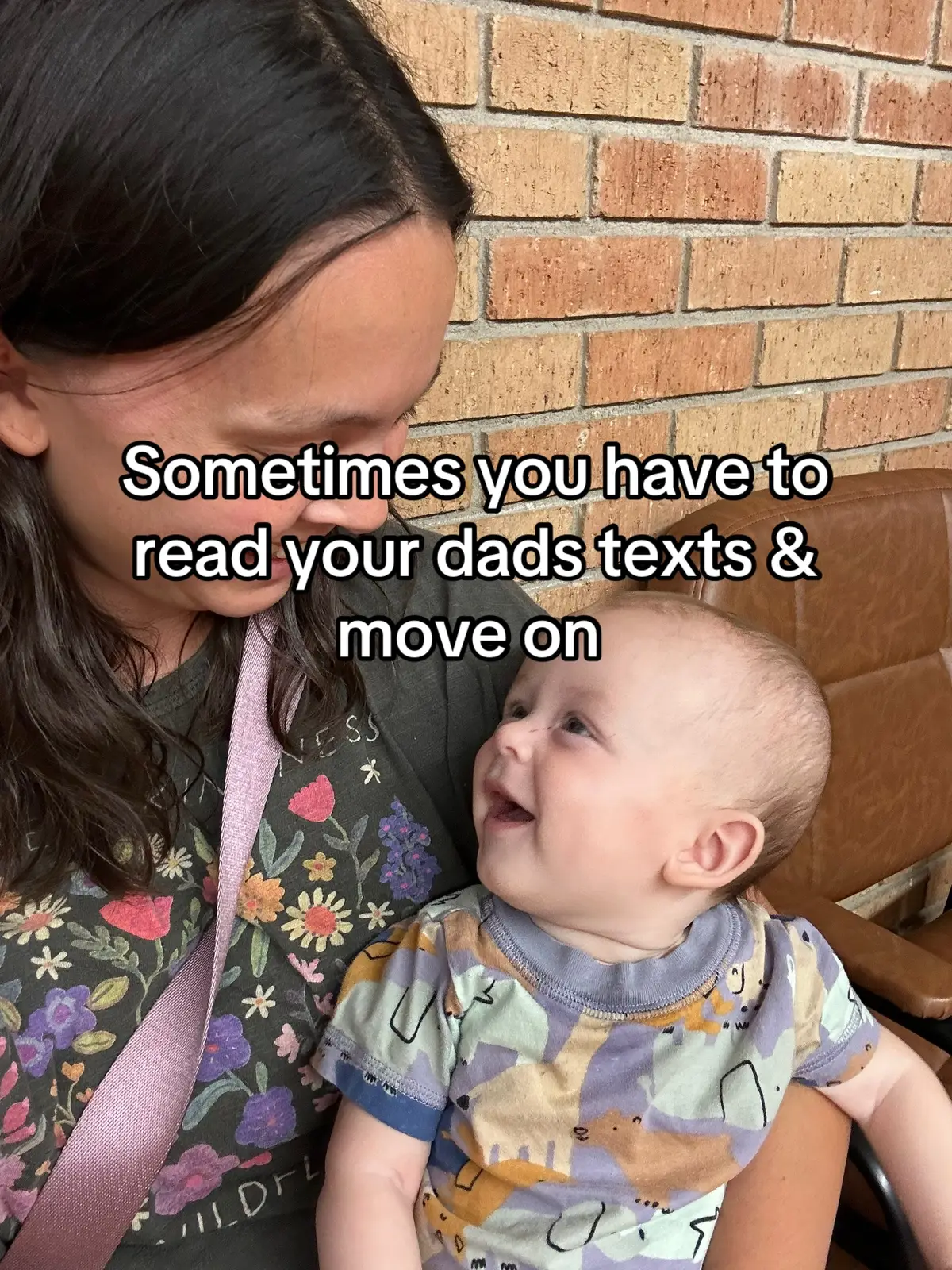 Bro calls me out bc I didn't use a comma lol #trend #dadanddaughter #funnytexts #momcontent #troll 