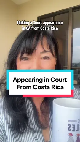 Appearing in Court from Costa Rica is very easy! Just need a computer and wifi. #travellife 