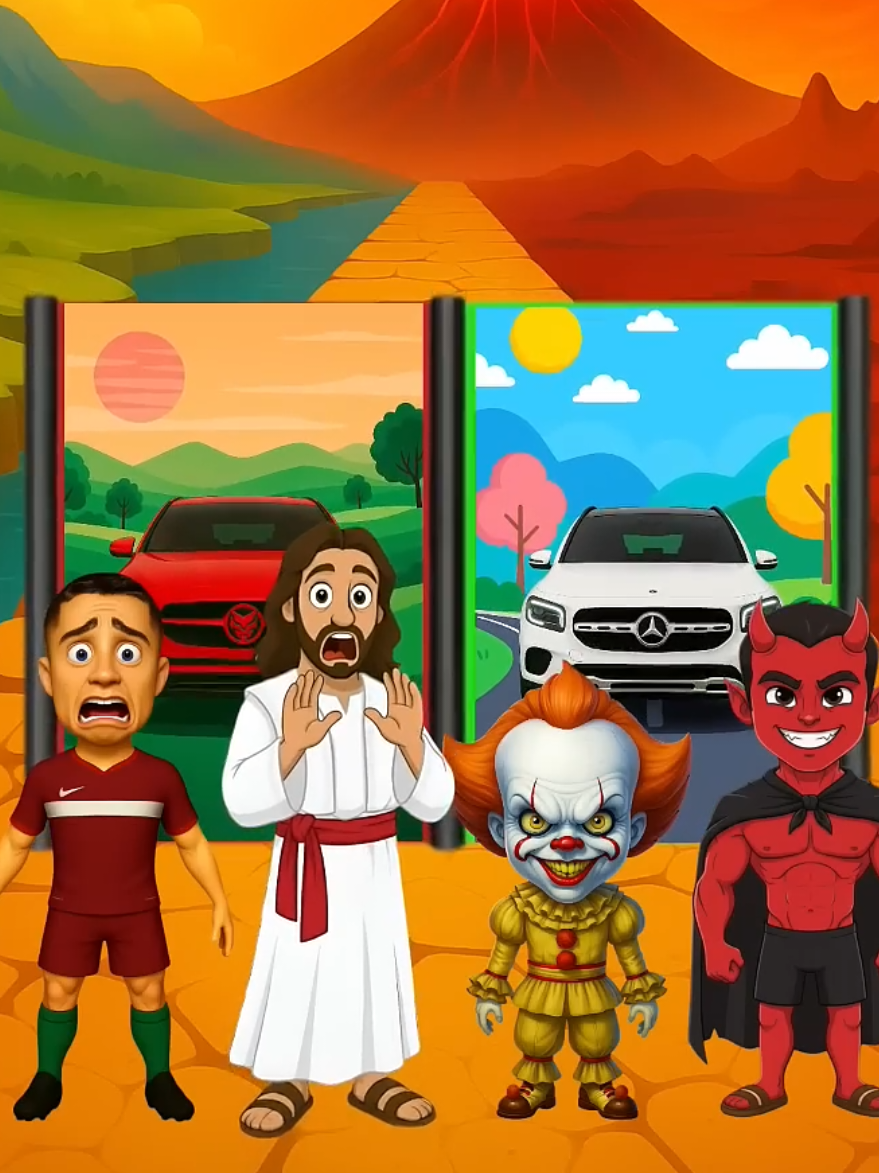 ¿Quién ganará la carrera de coches? | ¿Jesús o el Diablo? #jesús #triviabíblica #quizbíblico