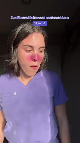Violet 🫐 #violetwillywonka #healthcareworker #halloweencostume #physicianassistant #costumeideas 