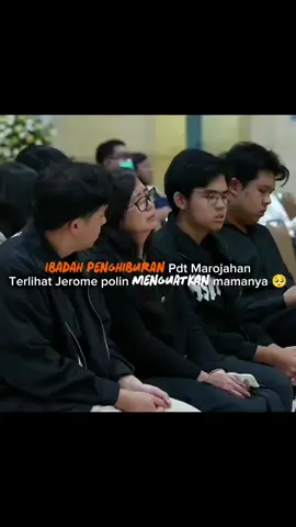 Ibadah Penghiburan Pdt Marojahan sijabat, terlihat Jerome polin menguatkan mamanya🥺,sementara Jesse tak mampu lagi menahan air matanya #jeromepolin #papajeromemeninggal #merindumulagi #musikditiktok #risingontiktok 