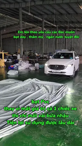 bạt chống ngập oto  #batnhua #bat #leno #chongngapoto #hannam 