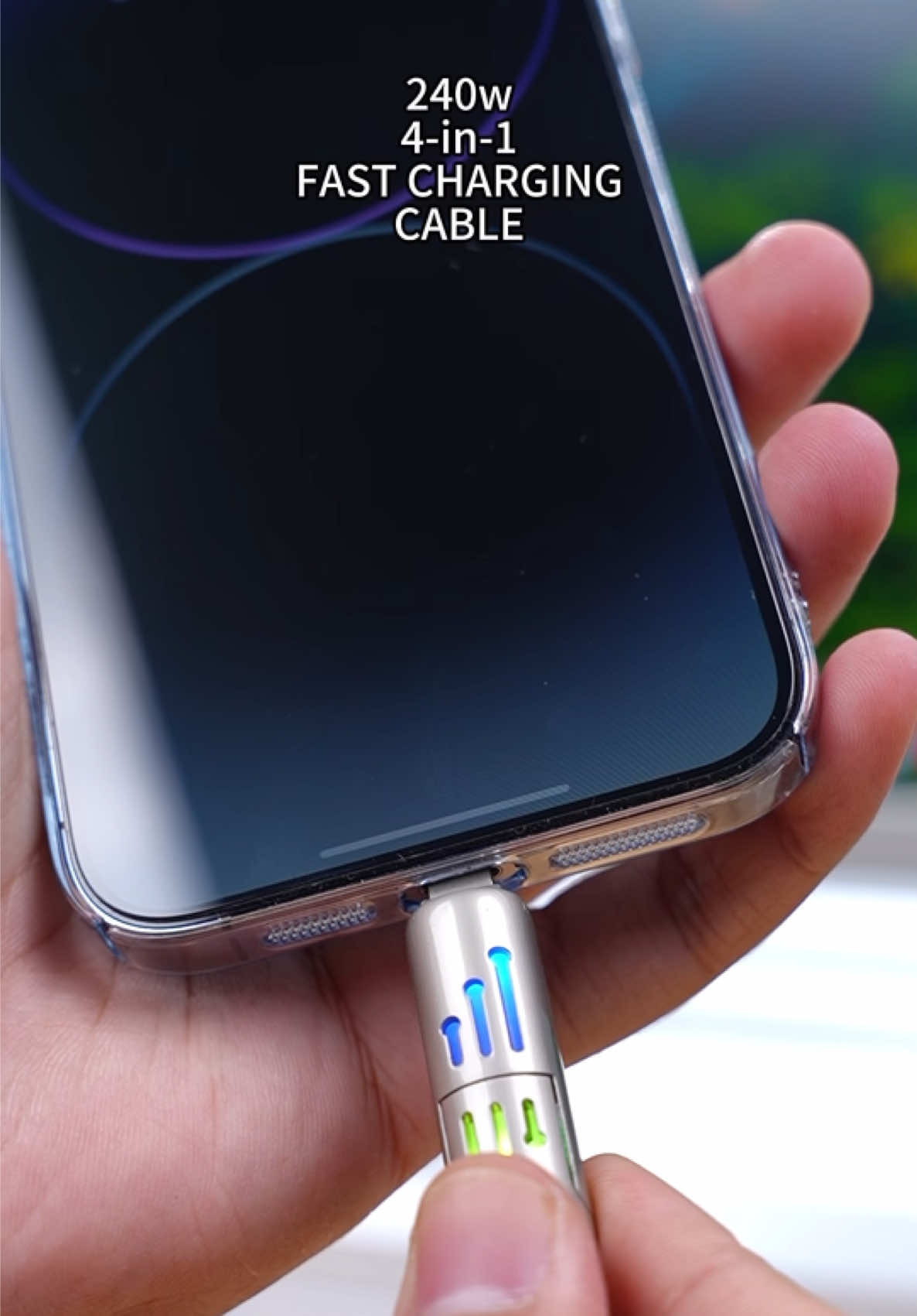 1 Cable ,4 Ports, 240W Power:The LAST charging cable you’ll EVER need! 🥰#4in1cable #cable #chargingstation #tiktokmademebuyit #musthaves 
