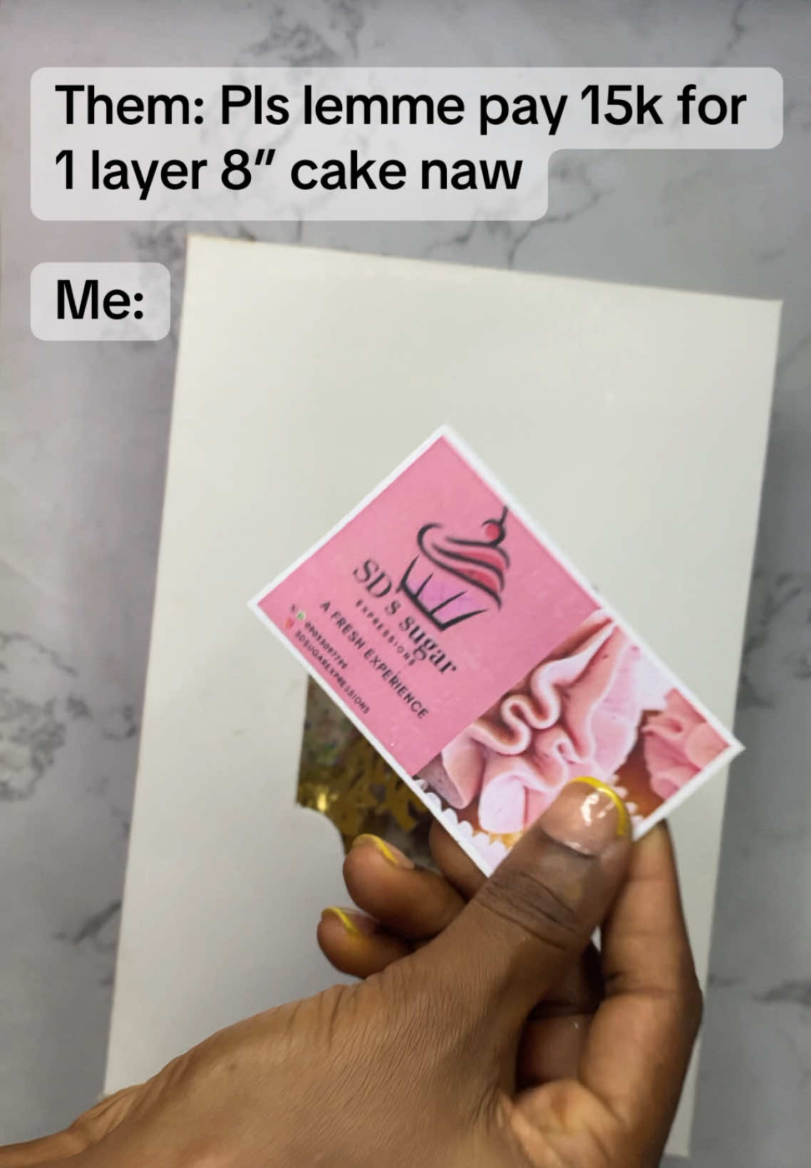 A service well rendered  #cake #cakeadvice #caketips #cakebusiness #creatorsearchinsights 