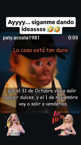 #creatorsearchinsights Sigan dándome ideas, que la cosa está mala buenoooo....🤣🤣#halloween #friday #funny #ideas 