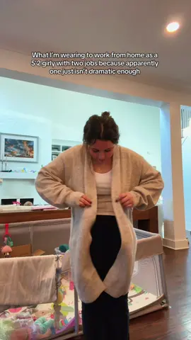 this cardigan will now be my whole personality @H&M @aerie #workfromhome #cardigan #workfromhomeoutfits #sidehustle #multiplejobs 