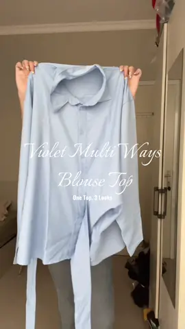 Kepake banget pasti kemeja multi ways kek gini, apalagi bisa di styling beda beda💓🤍