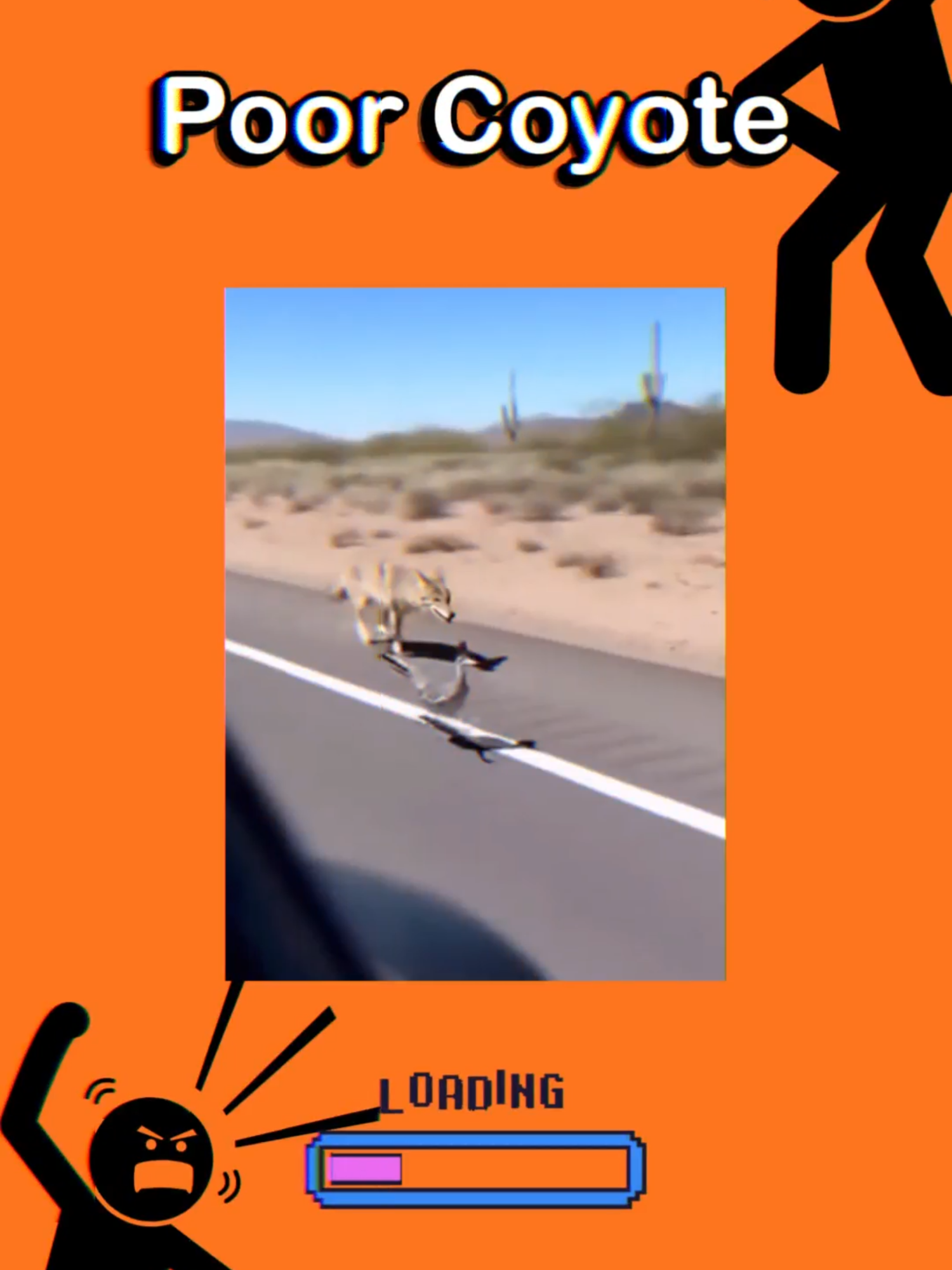 Poor Coyote #analoghorror #animation #horrorstory #meme #funny #scary #comedyvideo