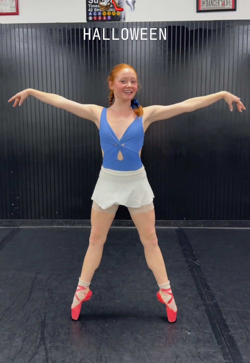 i have a feeling were not in Kansas anymore 🌪️🦁🧺👠 #ballet #halloween #wizardofoz #ballettok #ballerina @Eleve Dancewear 