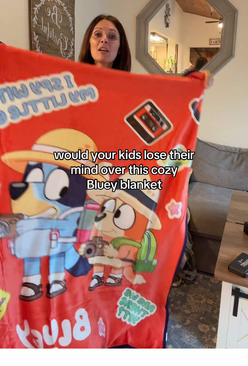 The softest Bluey blanket ever! It’s already flying off QVC! #blueyblanket #blankets #giftsforkids #tiktokshopblackfriday #qvcloyaltyprogram 