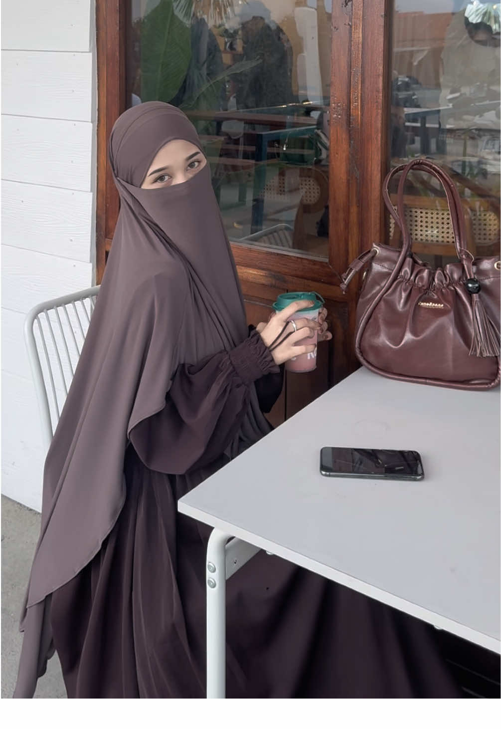 Mau punya selemari koleksi satu in🥹✋🏻🤎#OOTD #hijab 