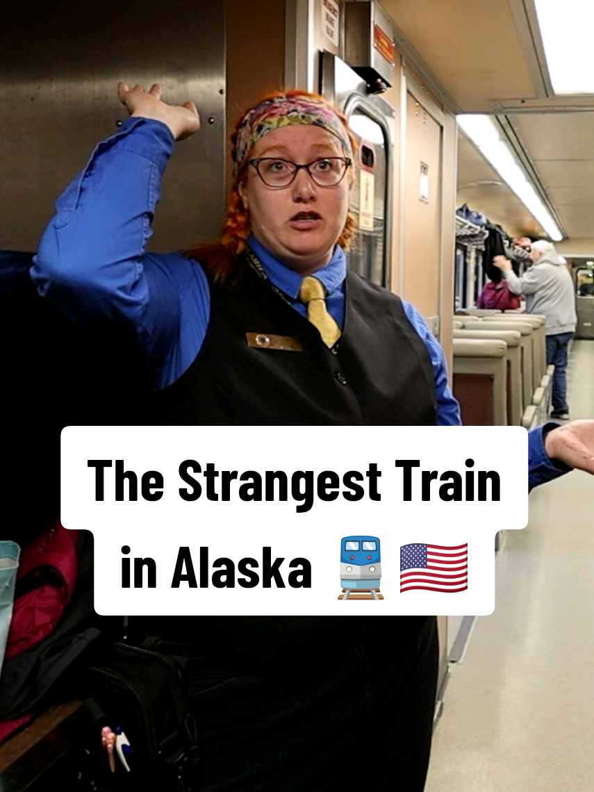 The Strangest Train in Alaska 🚆🇺🇸 #strange #train #alaska #america #travel 
