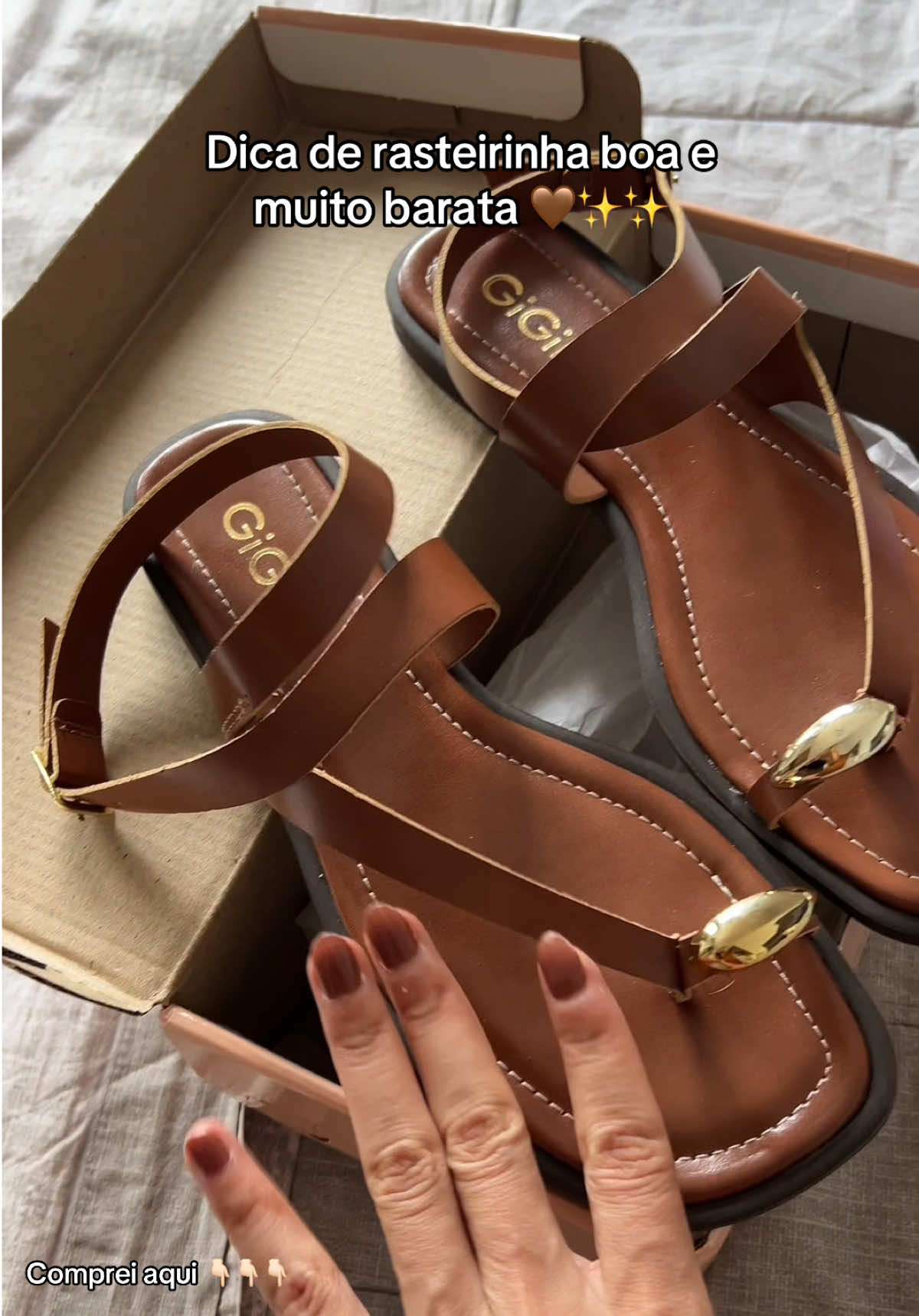 Apaixonadaaa!🤎✨ #rasteirinha #rasteirinhas #sapatosfemininos 