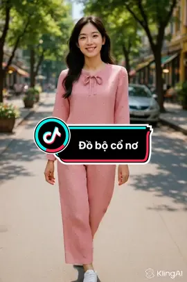 Bộ đồ cổ nơ mặc nhà, dạo phố#thoitrangnu #xuhuongthoitrang #bodonu #xyzbca #xuhuong 