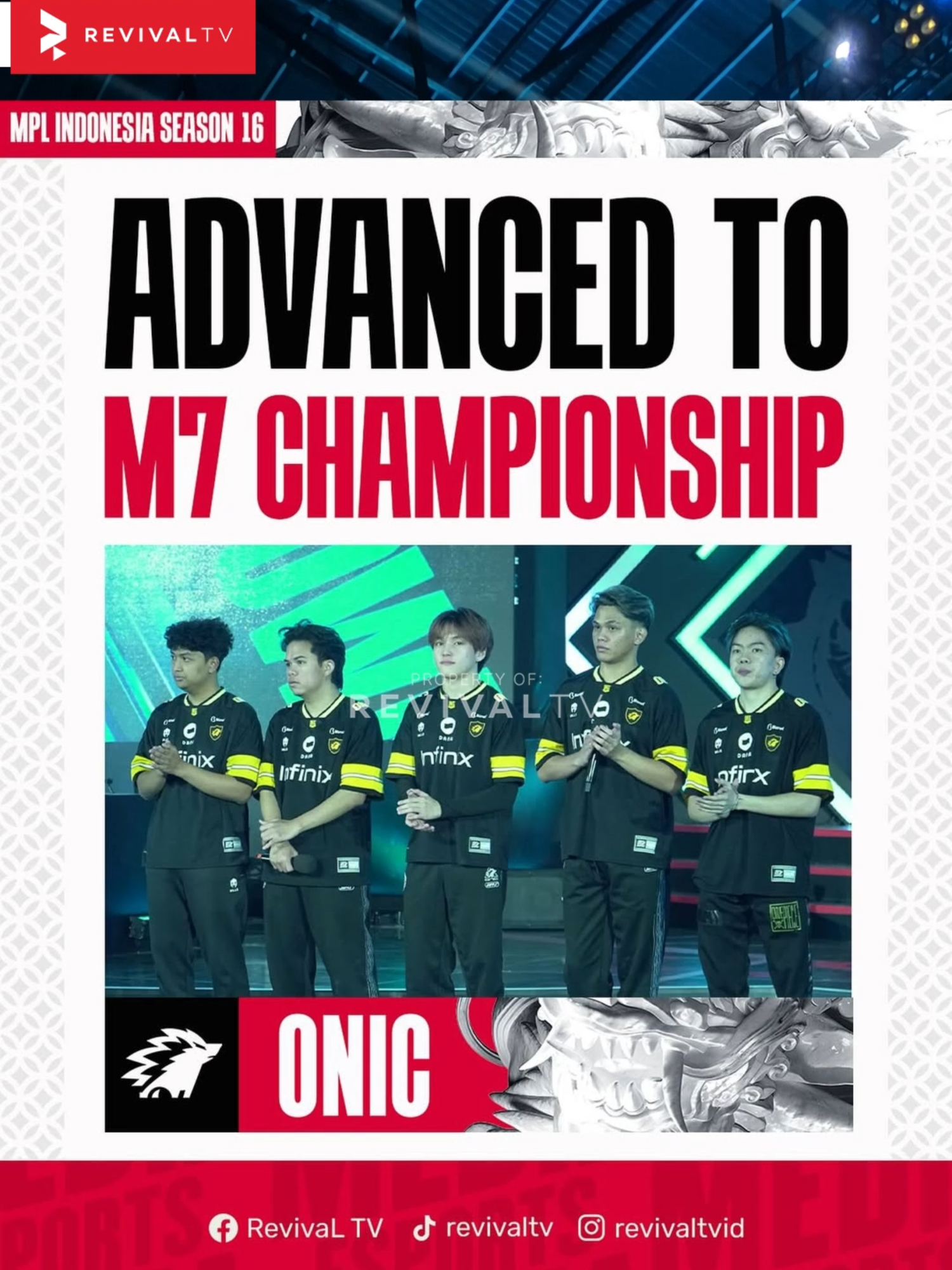 Congratss @onic.esports jadi tim Indonesia pertama yang kunci tiket M7 World Championship setelah memenangkan pertandingan 3-2 melawan AE🥳 Semoga bisa memberikan yang terbaik🙌 #esports #mlbb #mplindonesia #mplids16 #m7 #onic