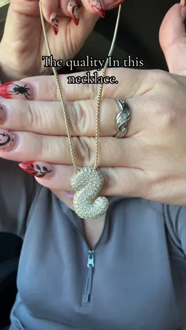 Isn’t this the cutest initial necklace you have ever seen!! I wanted this so bad! #necklace #jewelry  #bubblenecklace #initalnecklaces #bling 