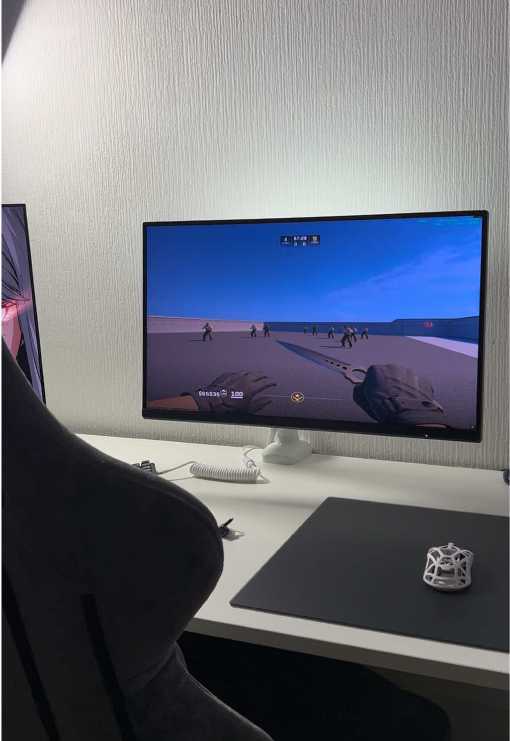 full focus idea: @any 🤍 #compsetup #whitesetup #gamingpc #fyp #viral