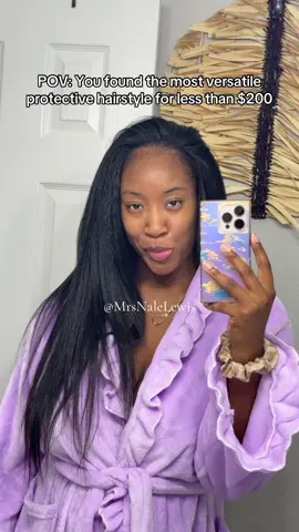 Minimal shedding too! #protectivestyles #Grade4hair #Group7 #halfwig 