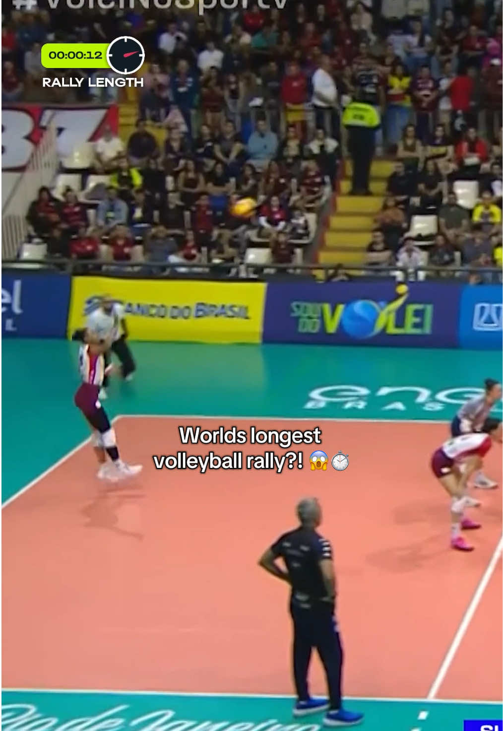 This rally is for the history books 🤯⏱️ #Volleyball #brasil🇧🇷 #rally #superliga