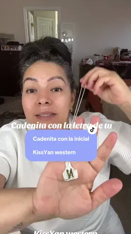 KissYan western Cadenita con la inicial de tu nombre#cadenita #cadena #cadenademujer #cadenaconinicial #comprastiktok 