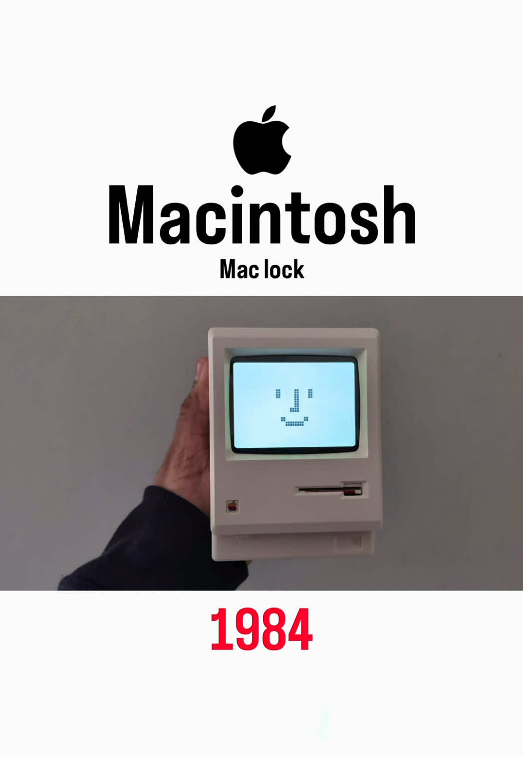 RayCue Maclock WB-8 Retro Pixel Alarm Clock, inspired by 1984 Macintosh.  Buy Here :  https://amzn.to/47jahQX — clock  https://amzn.to/3LCrA6N  #apple #clock #mac #macintosh #iphone  