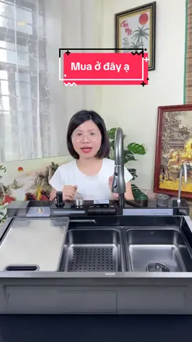 Chậu rửa bát cao cấp 5 phím đa năng #hangxinhtuoi #chauruabat5phim 