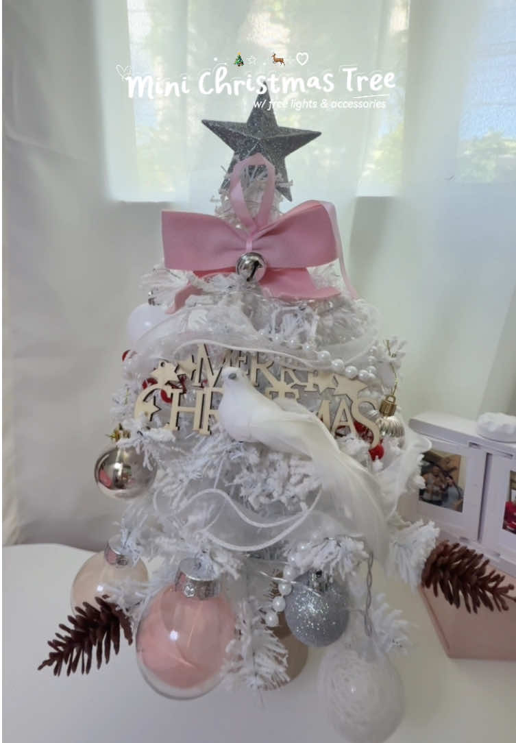 Replying to @_thatsmecath Decorate your christmas tree right now✨🎄  #christmas #christmastree #christmasdecor #minichristmastree #pinkchristmas  