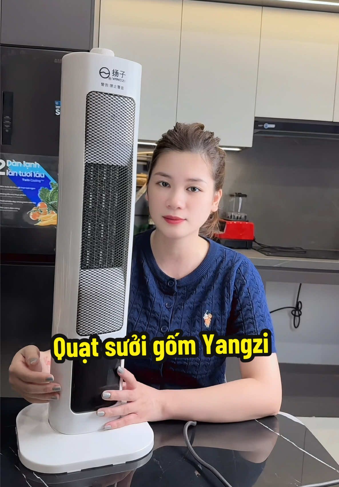 Quạt sưởi gốm Yangzi 2000w làm ấm nhanh #quatsuoi #maysuoigom #yangzi 