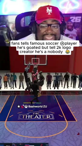 Fans tells famous soccer ⚽️ player he’s a goat but tells 2k logo creator he’s a nobody 🤣 #NBA2K26 #2K26 #NBA2K #2KCommunity #2KGrind #2KClips #2KGameplay